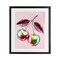 Stupell Industries Chromatic Cherries on Pink Framed Print Under Glass, design by Lil' Rue